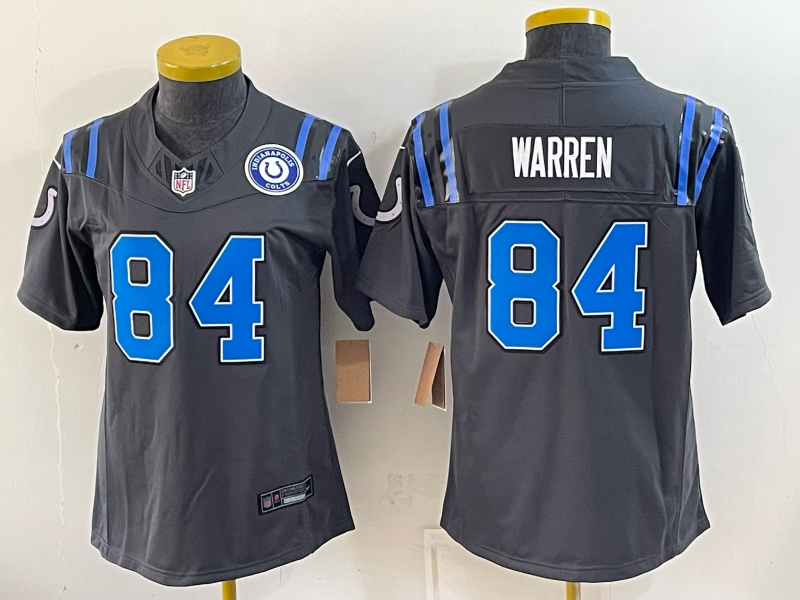 Youth 2026 Indianapolis Colts #84 Warren grey Limited Nike NFL Jersey 093002->youth nfl jersey->Youth Jersey